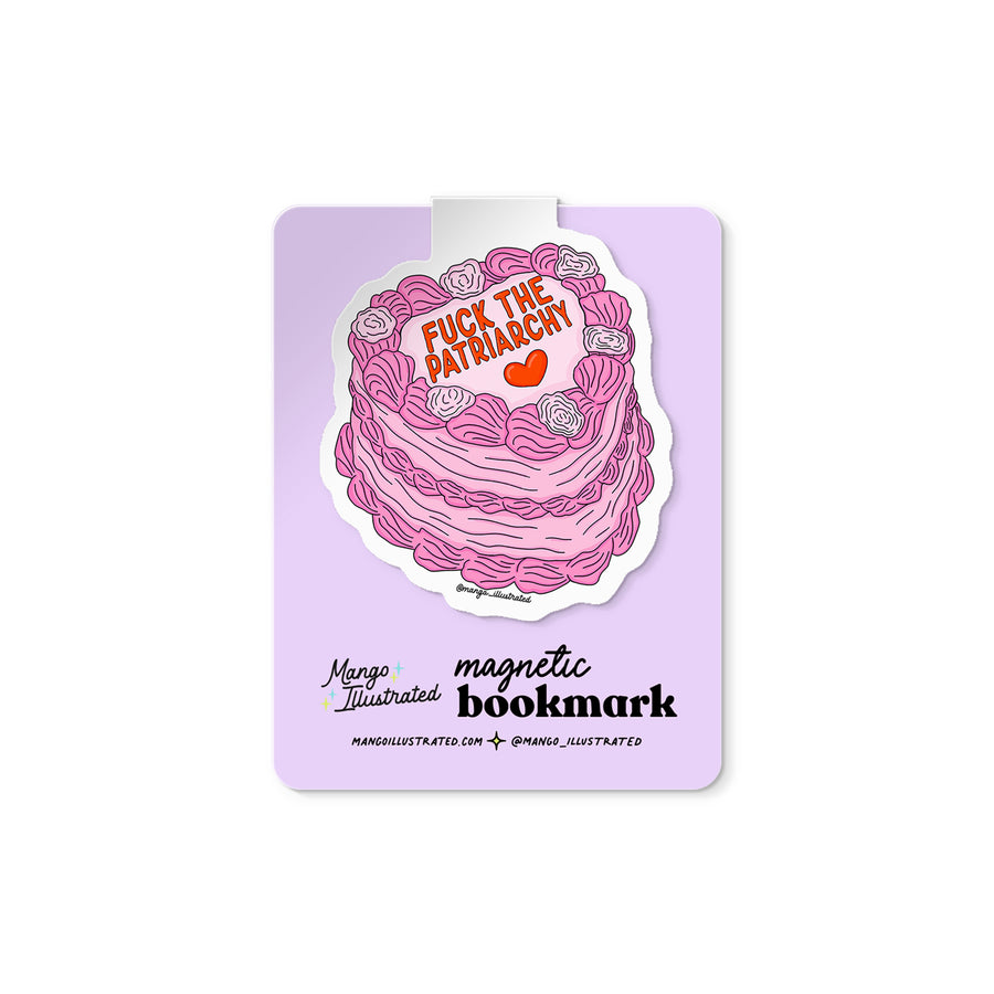 Fuck the Patriarchy magnetic bookmark