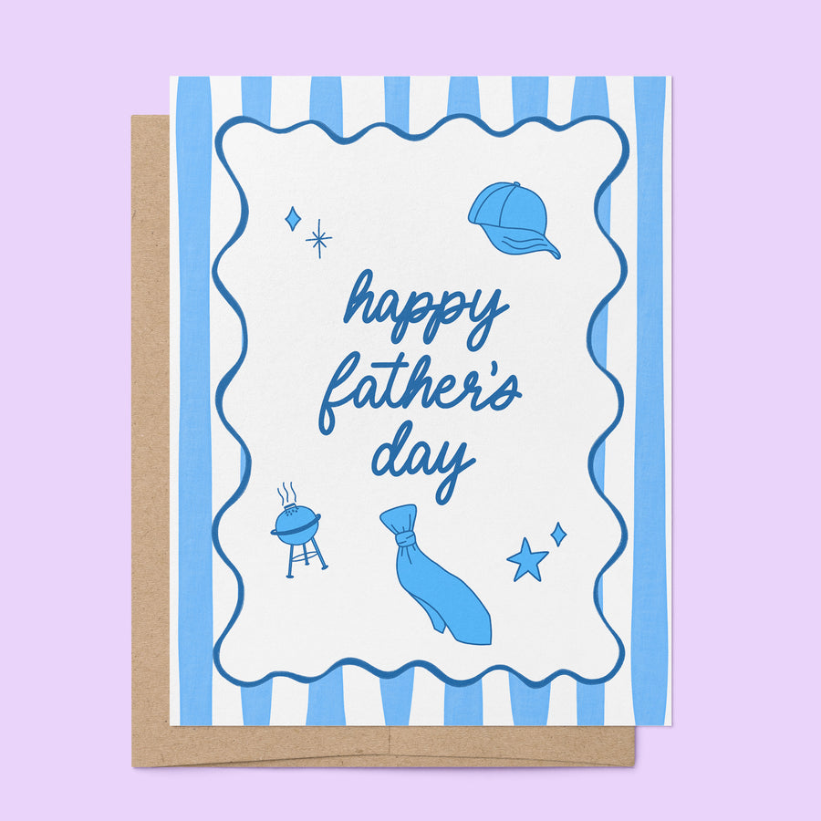 Father's Day stripes card