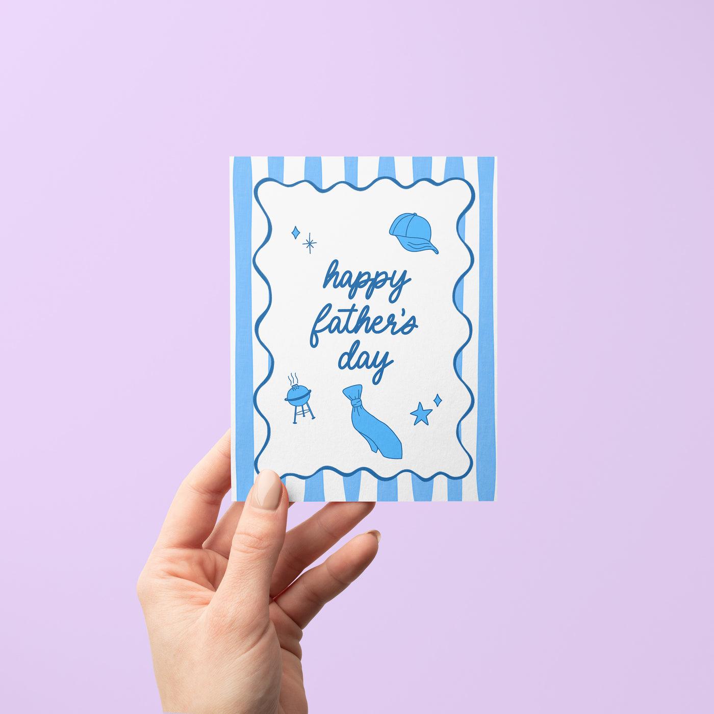 Father's Day stripes card