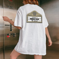 Female rage tshirt - design on back Printify