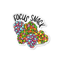 Focus Snack ADHD illustrated sticker by MangoIllustrated — Nerds candy illustration for neurodivergent folks