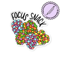 Focus Snack ADHD Illustrated Sticker