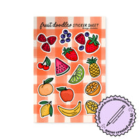 Fruit Doodles Sticker Sheet
