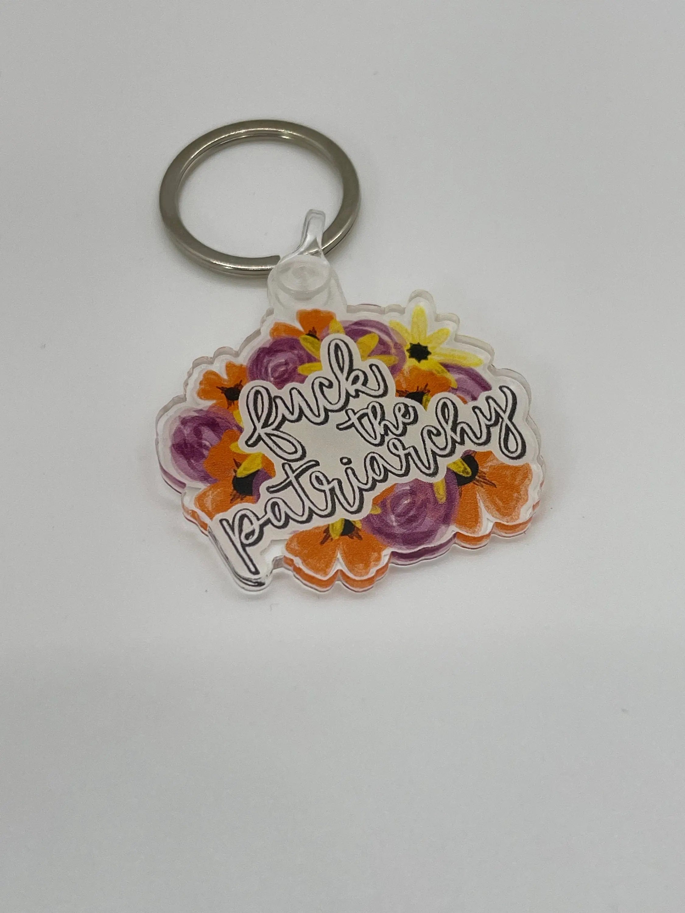 Fuck The Patriarchy Keychain MangoIllustrated