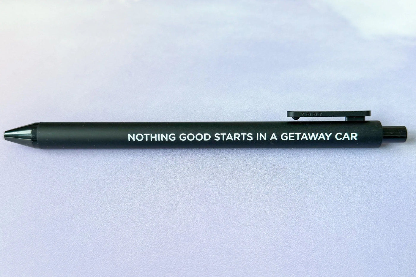 Getaway Car jotter gel pen MangoIllustrated