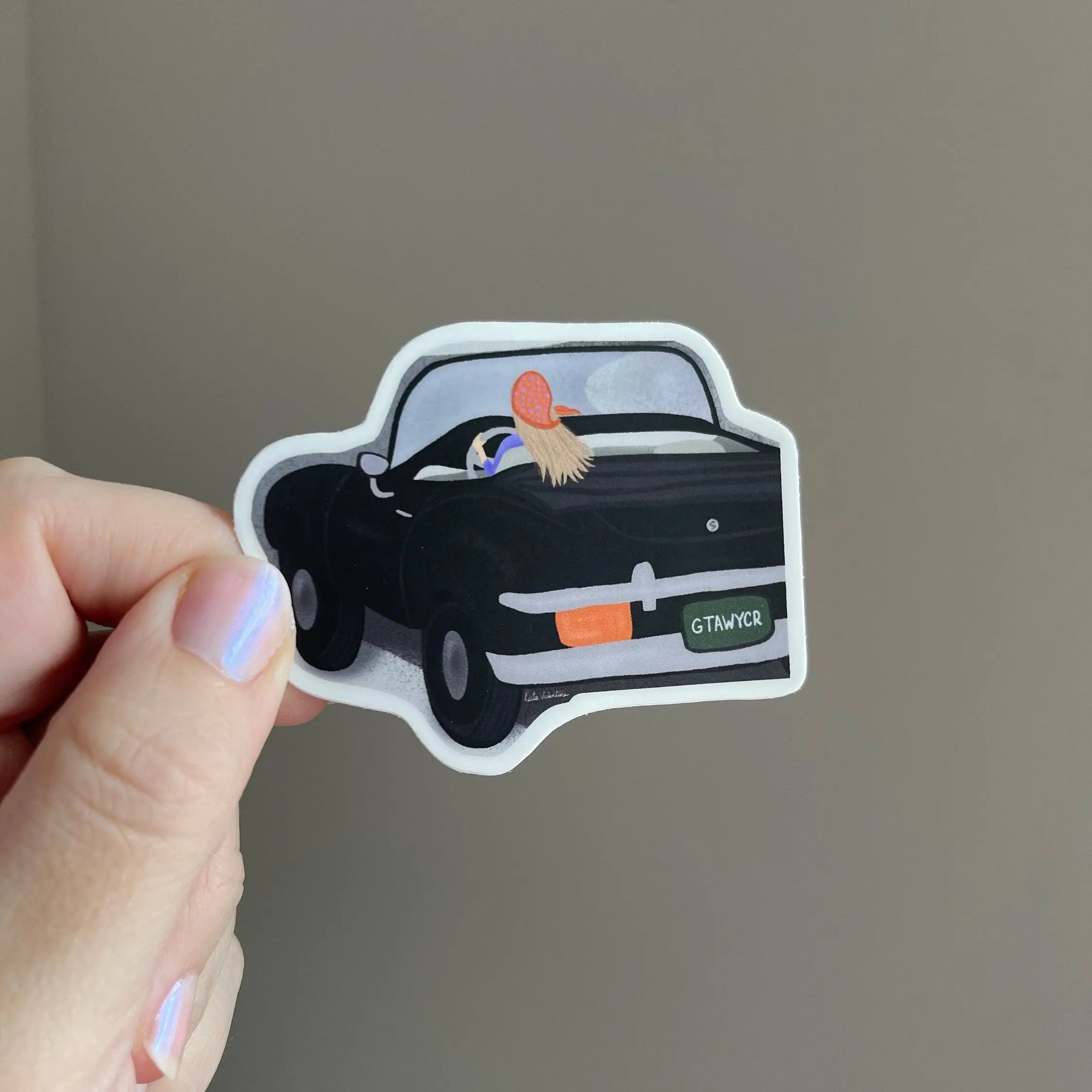 Getaway Car sticker MangoIllustrated