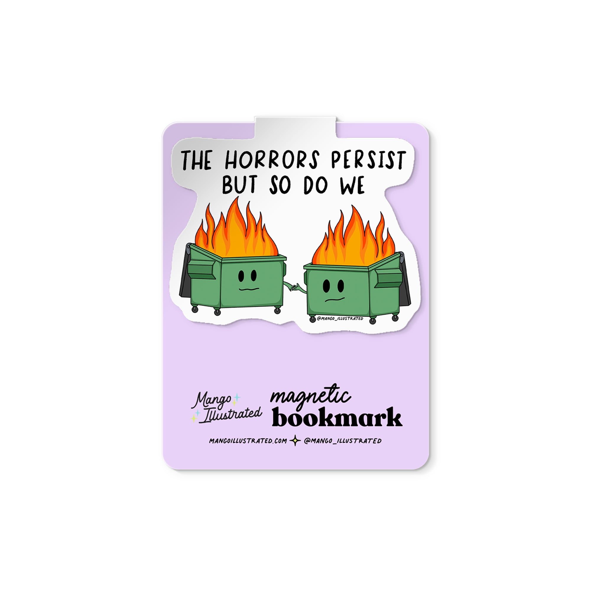 Horrors Persist magnetic bookmark