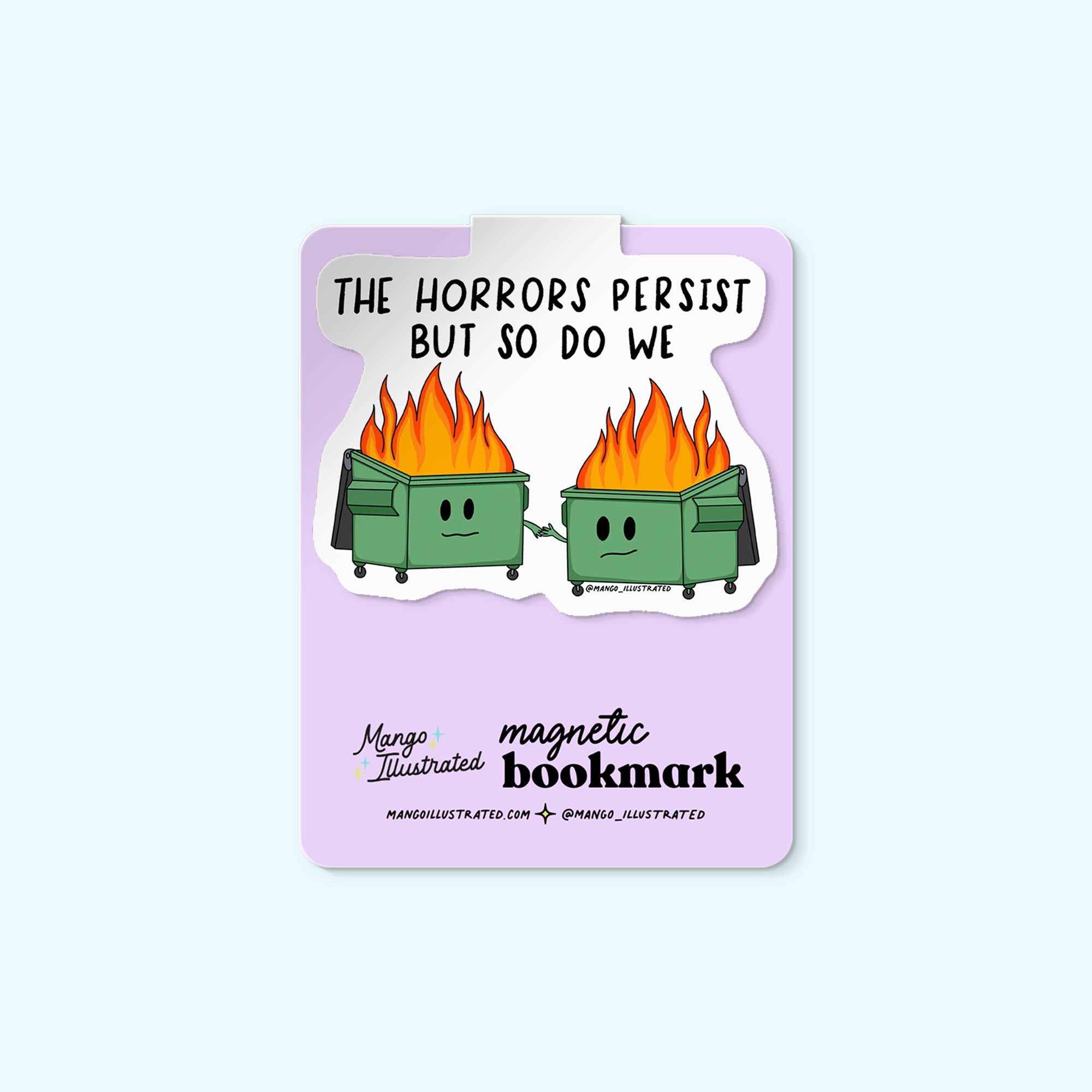 Horrors Persist magnetic bookmark