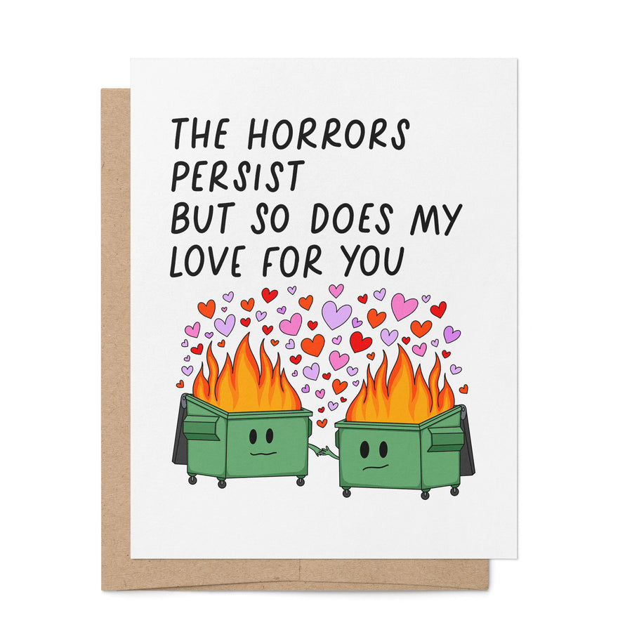 Horrors Persist love card