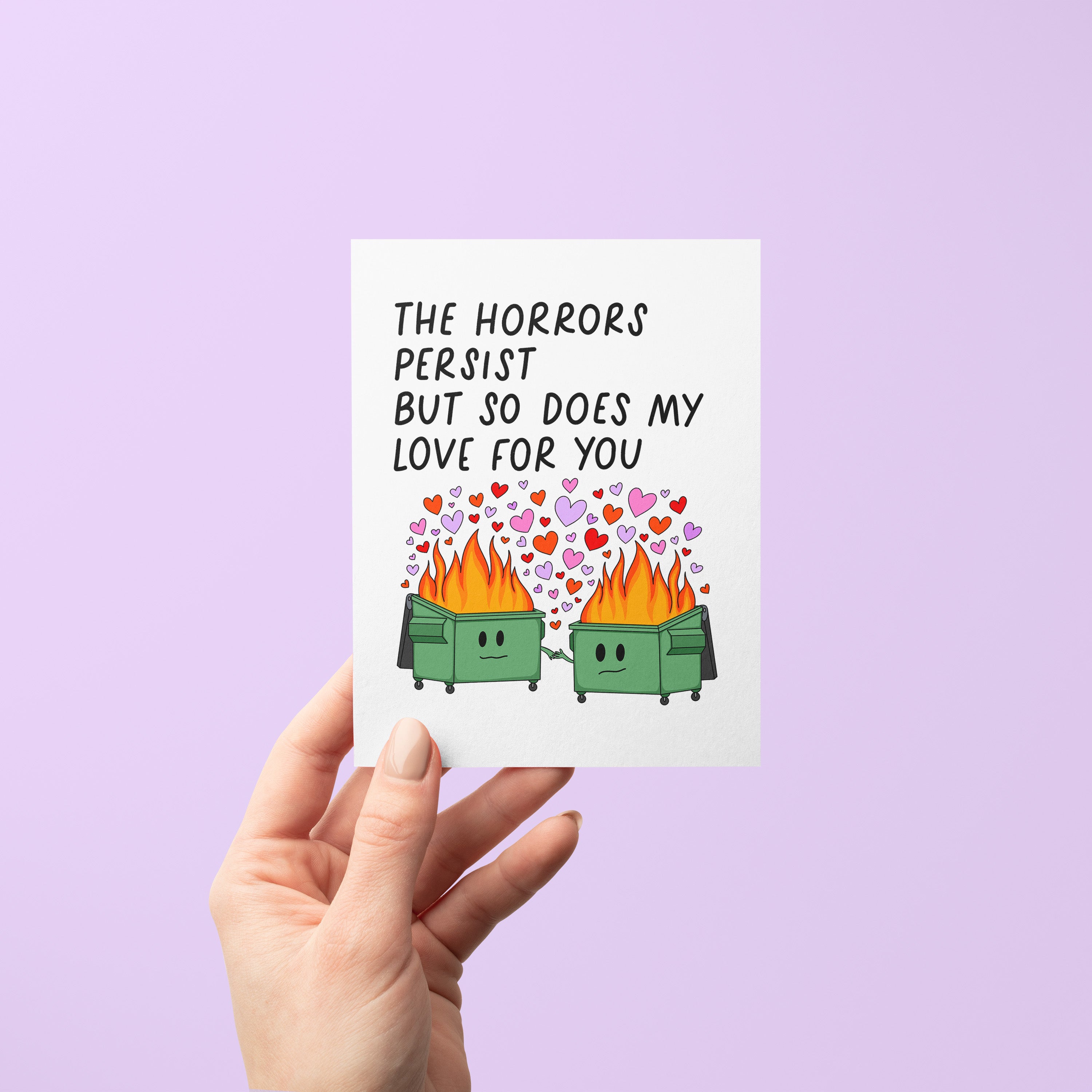Horrors Persist love card