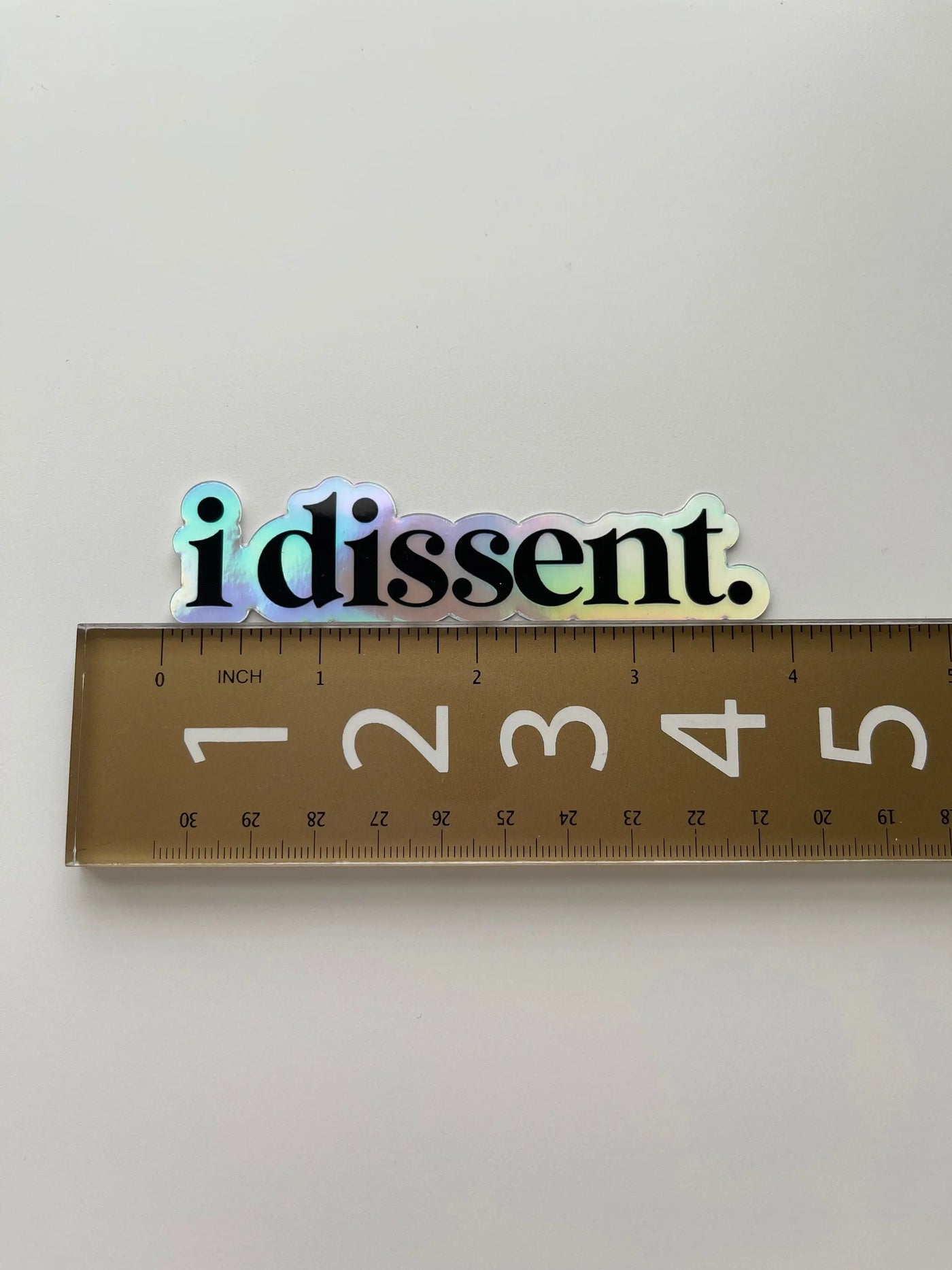 I Dissent holographic sticker MangoIllustrated