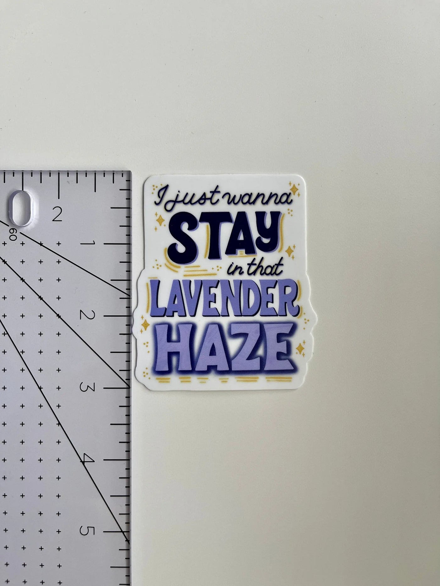 I just wanna stay in that Lavender Haze sticker MangoIllustrated