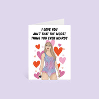 I love you ain't that the worst thing you've ever heard greeting card MangoIllustrated