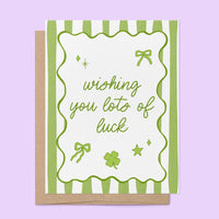 Lots of Luck card