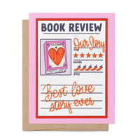 Book Review love card