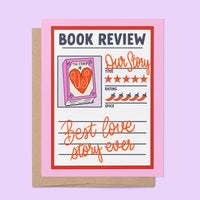 Book Review love card