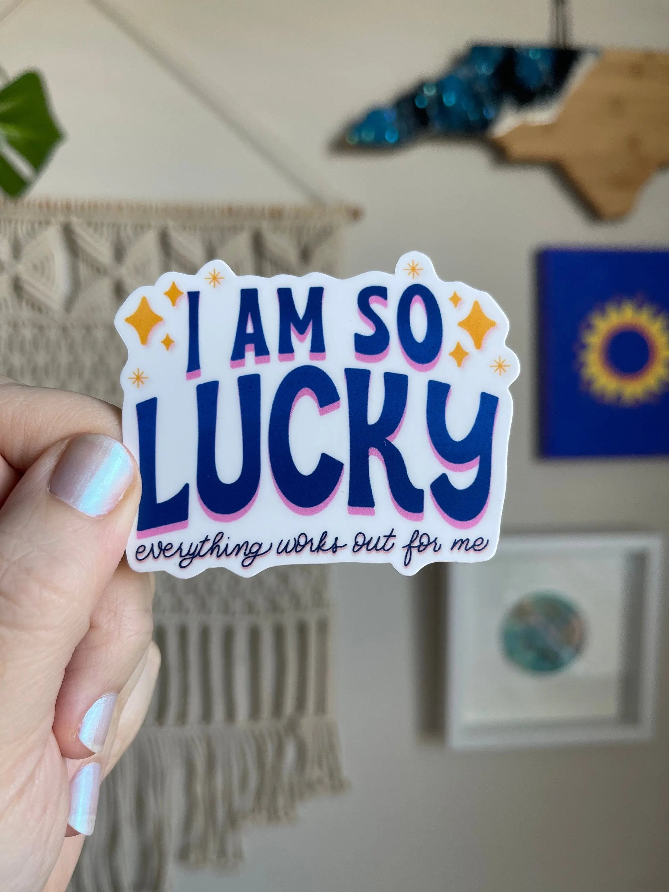 Lucky Girl Syndrome sticker MangoIllustrated
