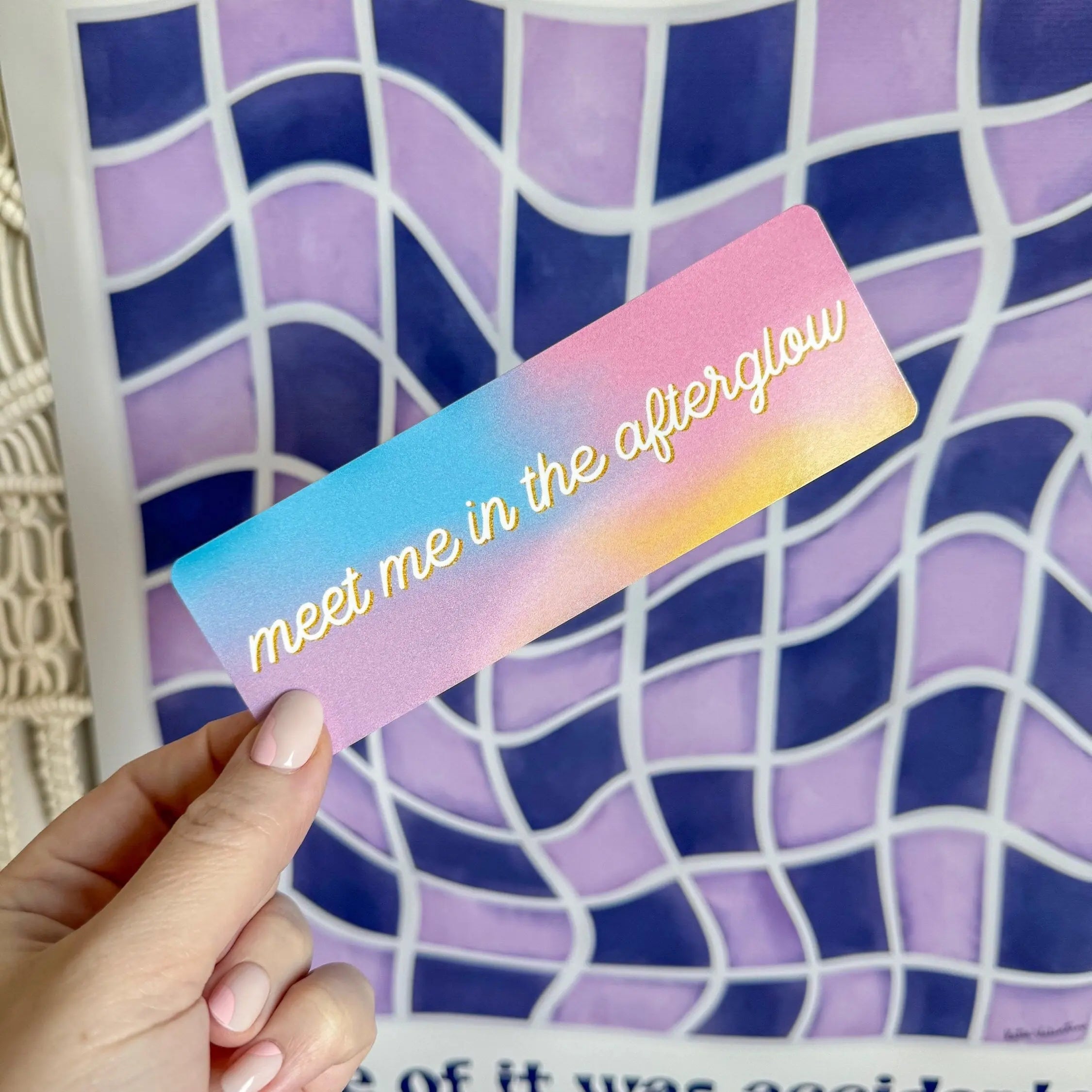 Meet Me In the Afterglow Bookmark MangoIllustrated