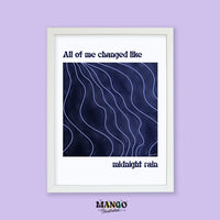 Midnight Rain art print MangoIllustrated