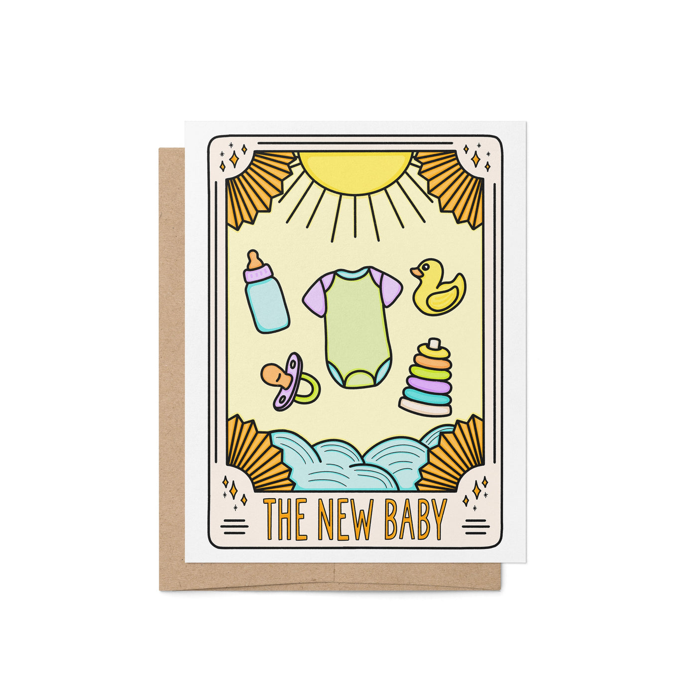 Tarot Card Inspired New Baby Card | “The New Baby” Congratulations Card