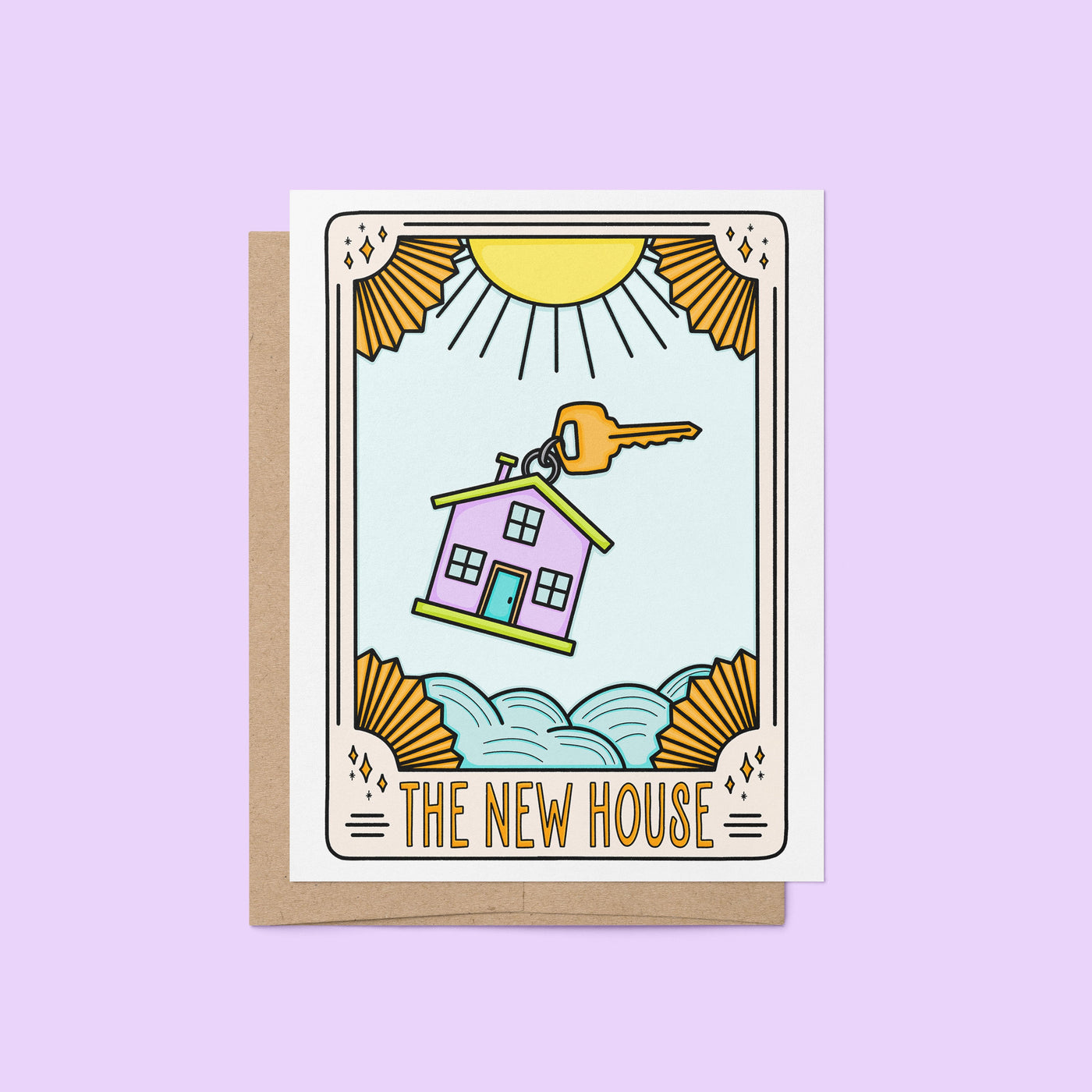 Tarot Card Inspired New House Card | “The New House” Congratulations Card