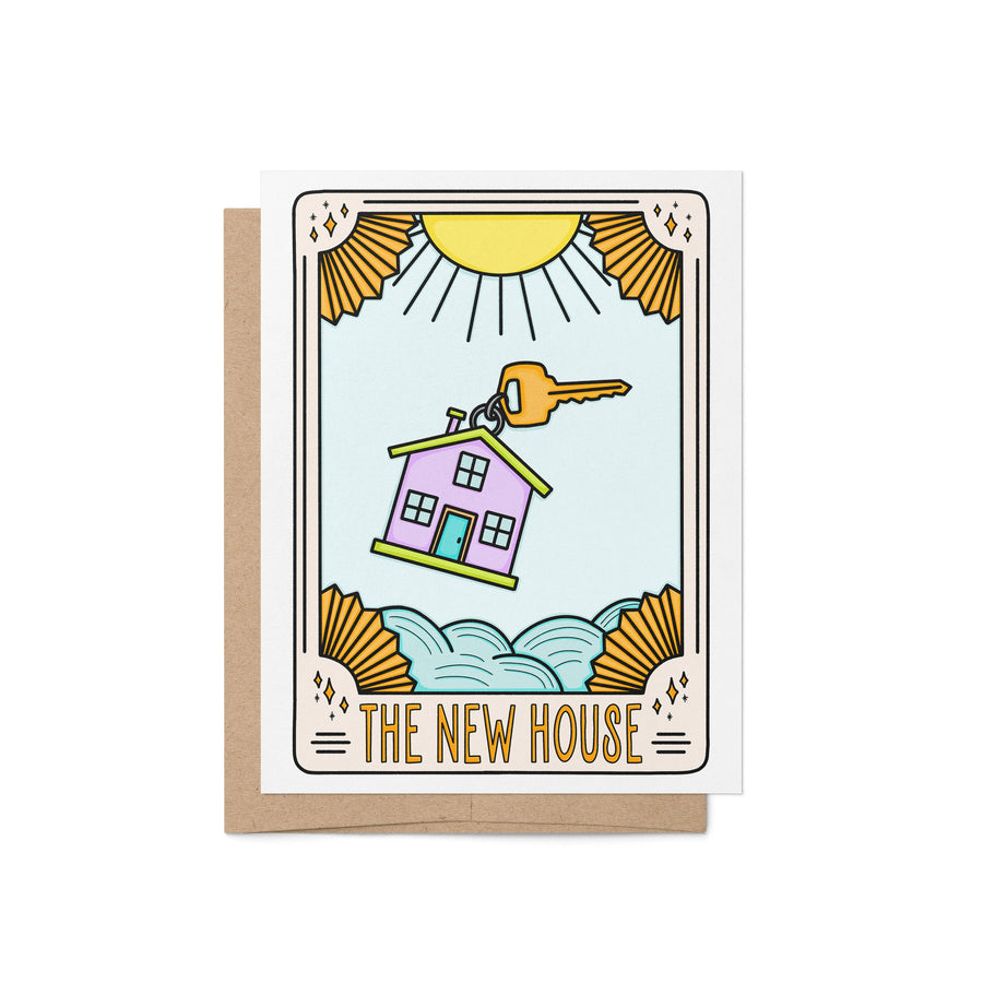 Tarot Card Inspired New House Card | “The New House” Congratulations Card