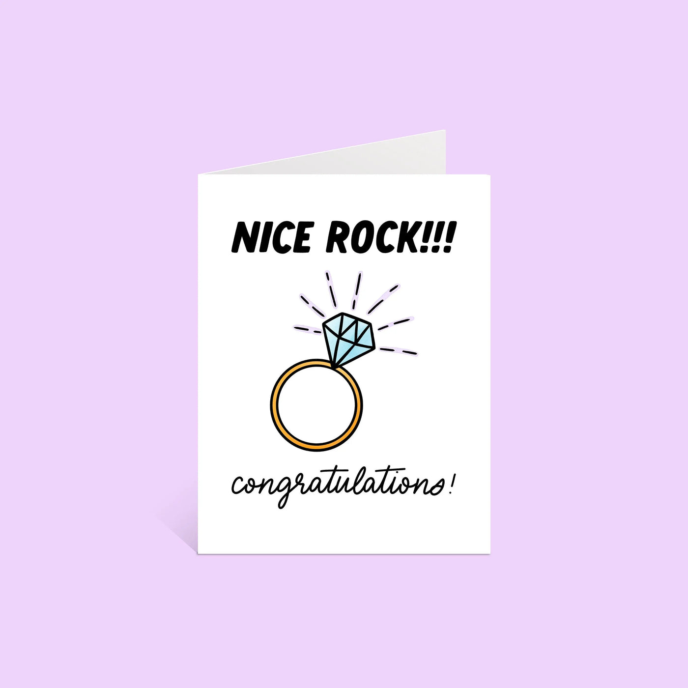 Nice rock engagement card MangoIllustrated