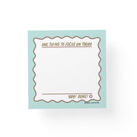 One Thing To Focus On sticky notes — ADHD friendly illustrated 3x3 in sticky notes by MangoIllustrated