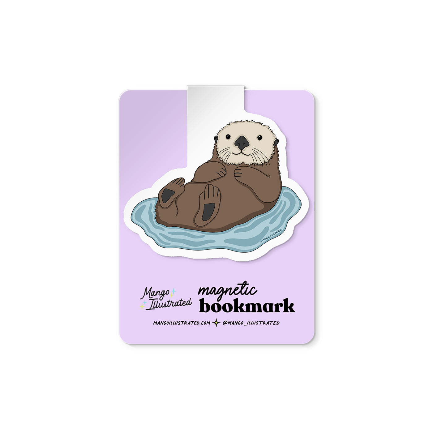 Otter magnetic bookmark