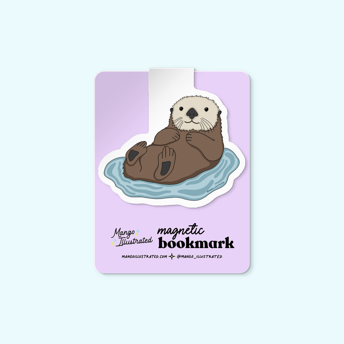 Otter magnetic bookmark