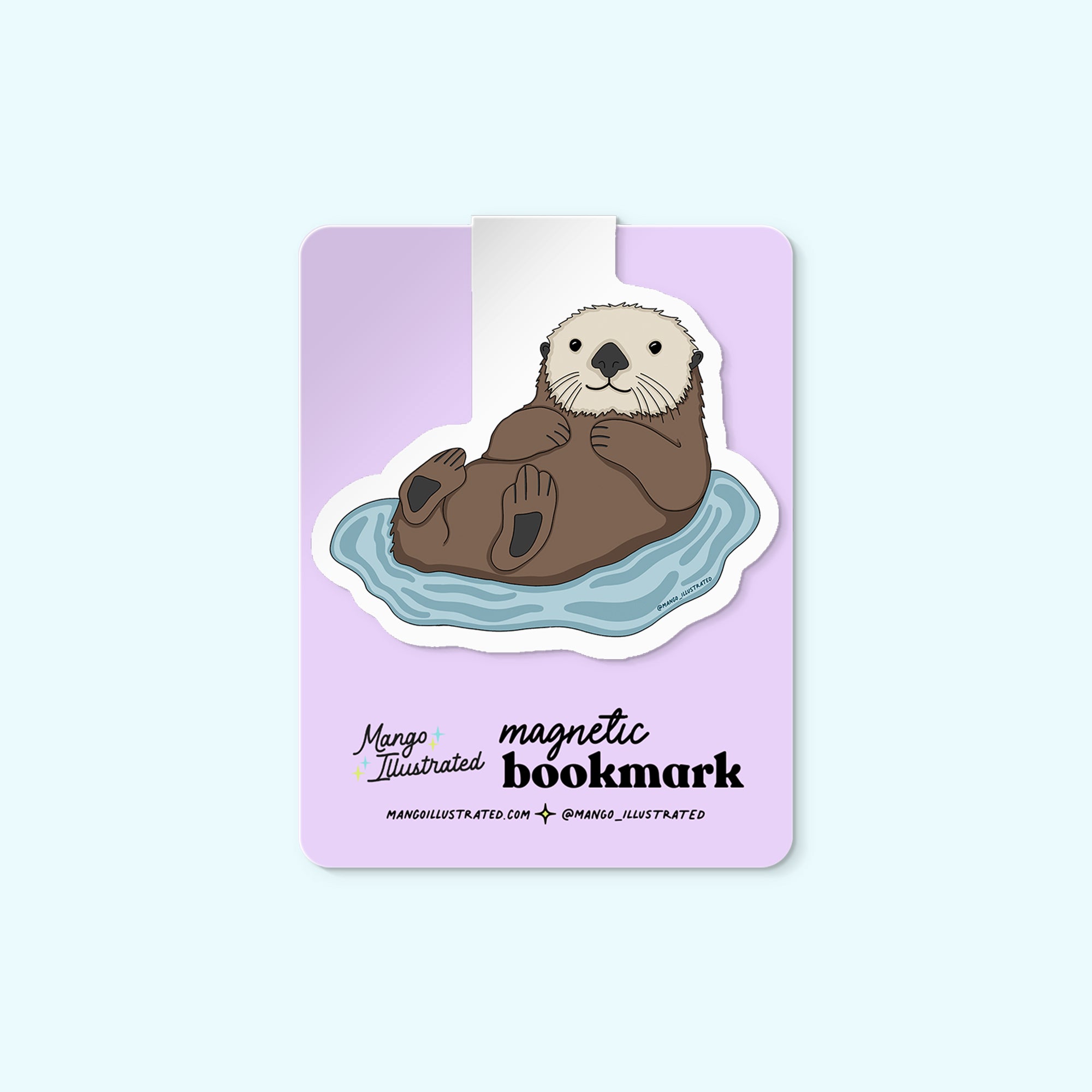 Otter magnetic bookmark