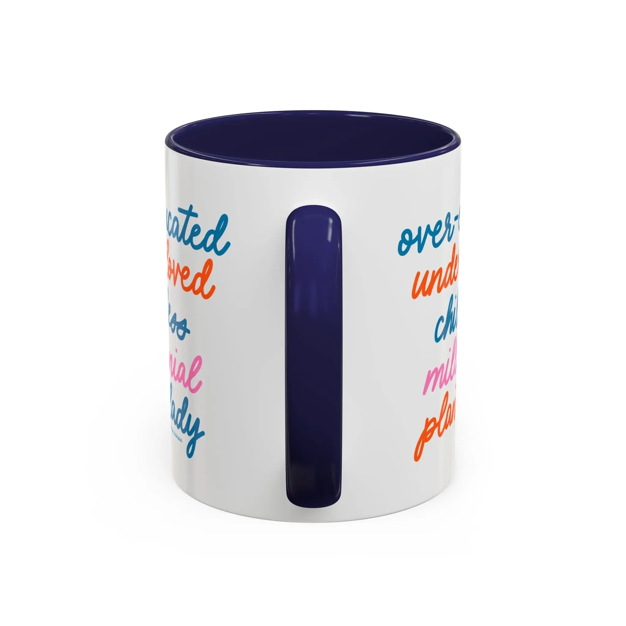 Over - educated under - loved childless millennial Plant Lady Mug - MangoIllustrated - Mug