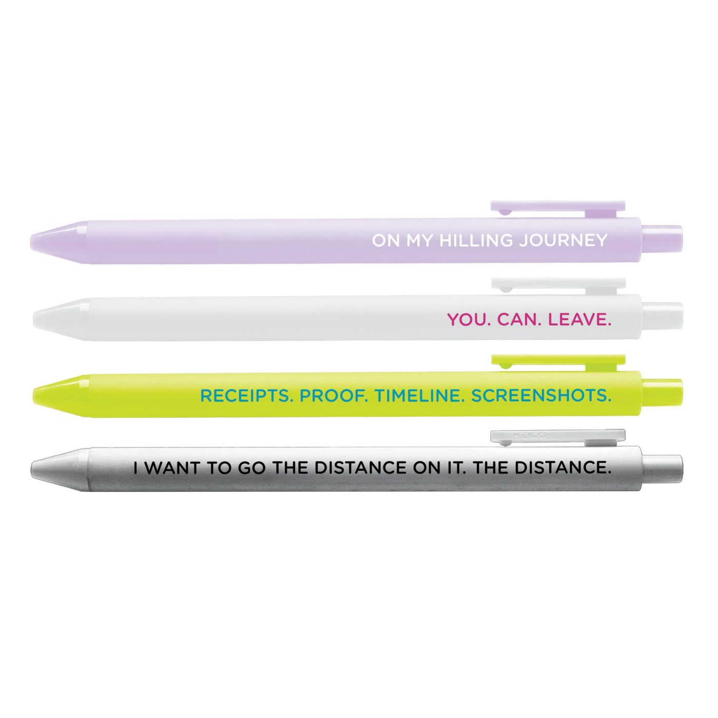 Good time girls pen set, real housewives of Salt Lake City pen set