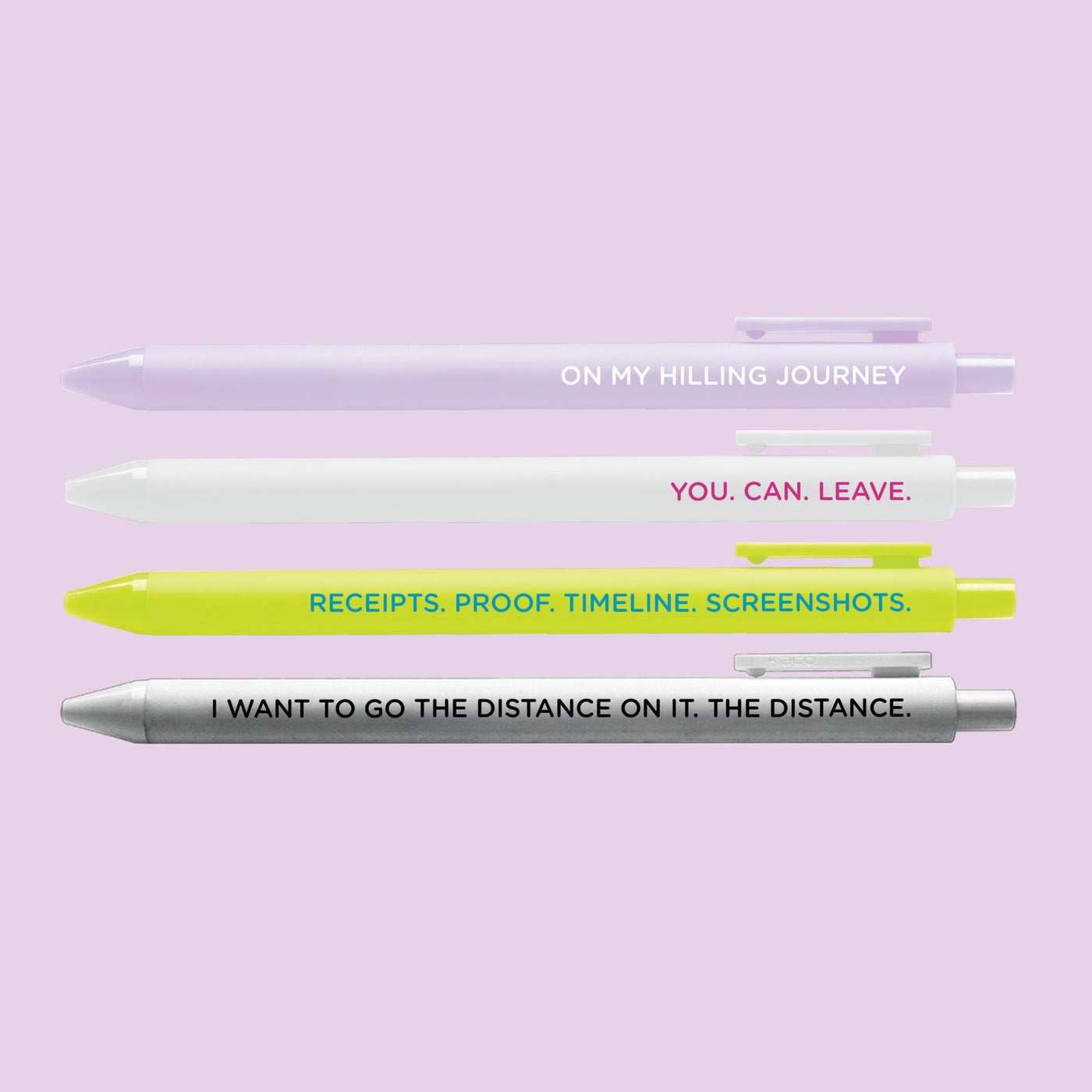 Good time girls pen set, real housewives of Salt Lake City pen set