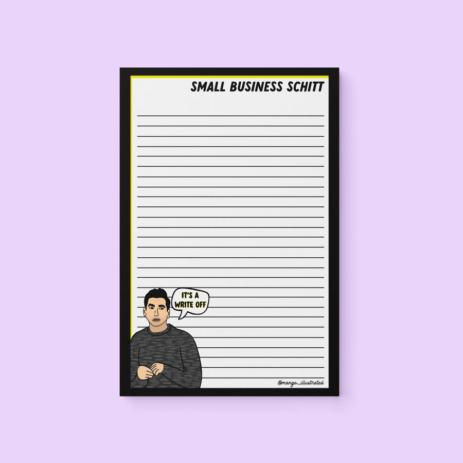 Small business schitt notepad