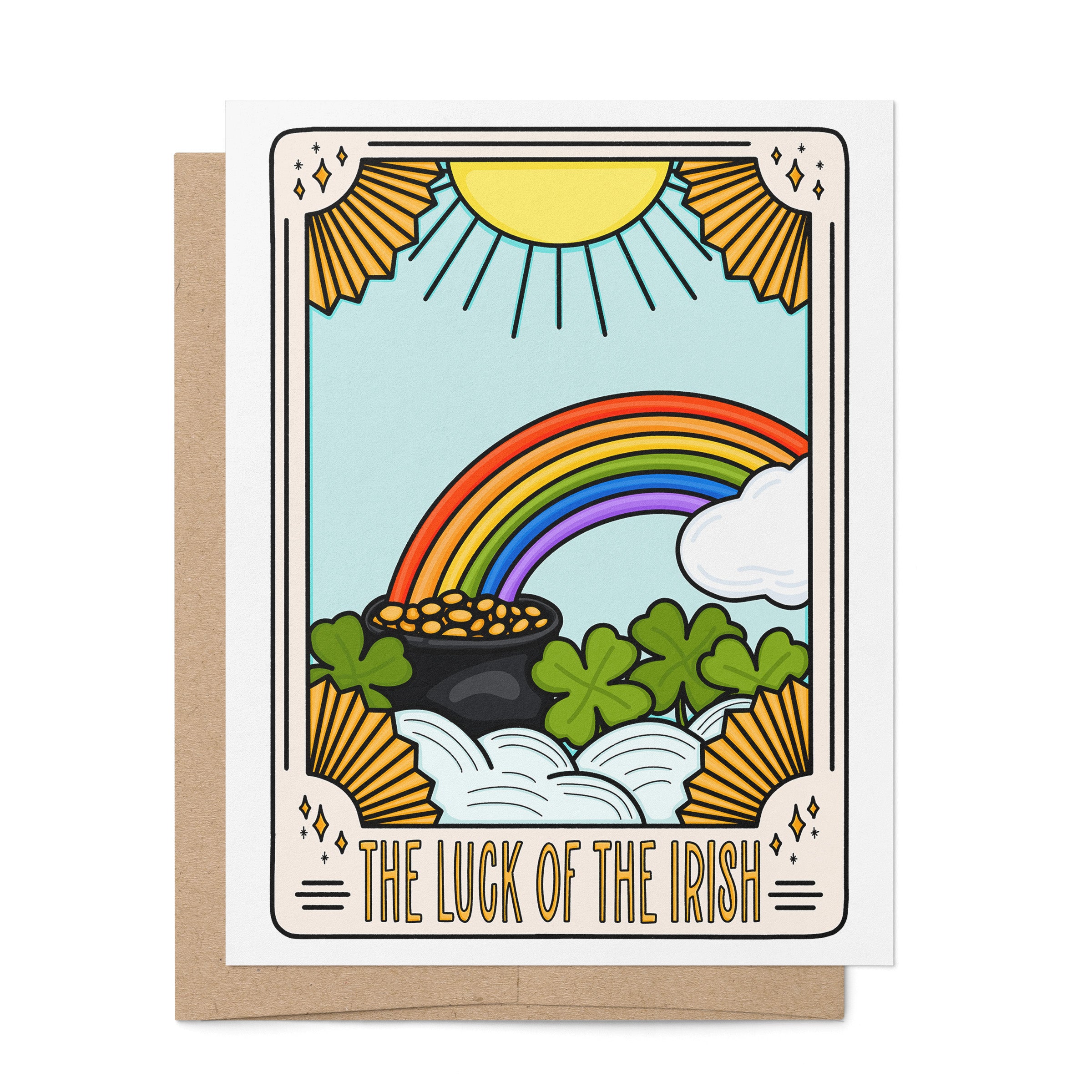 The Luck of the Irish tarot St. Patrick's Day card