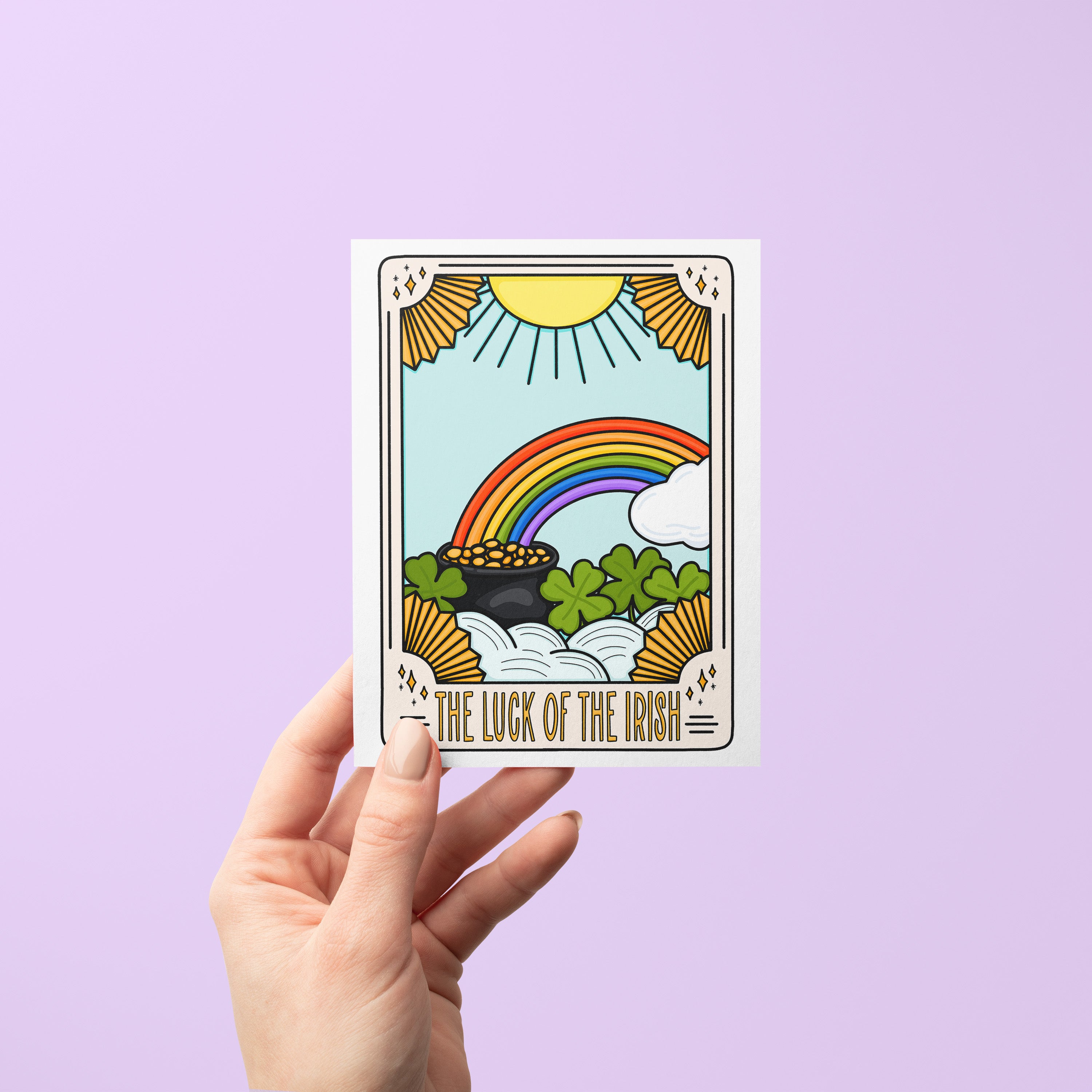The Luck of the Irish tarot St. Patrick's Day card
