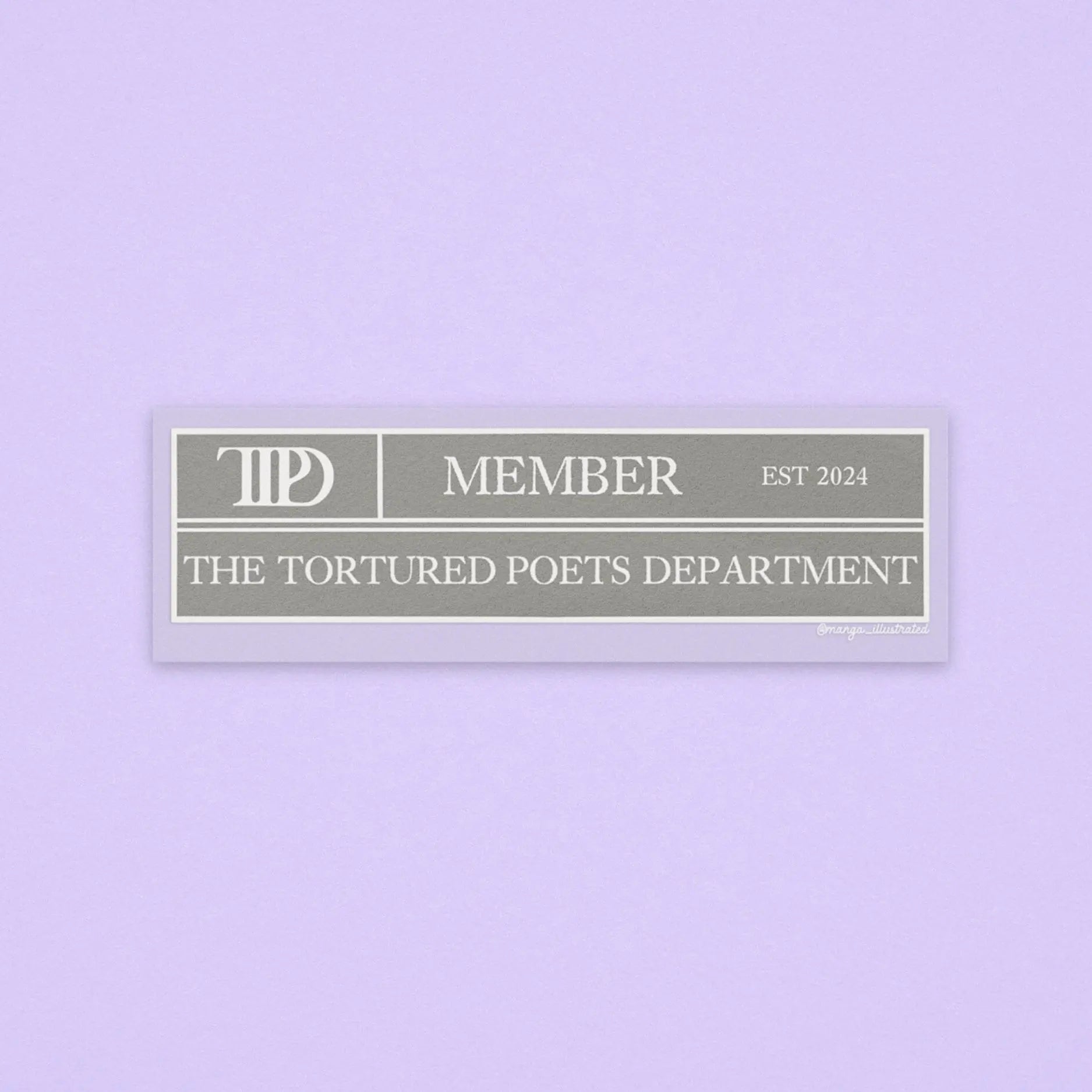 TTPD member sticker MangoIllustrated