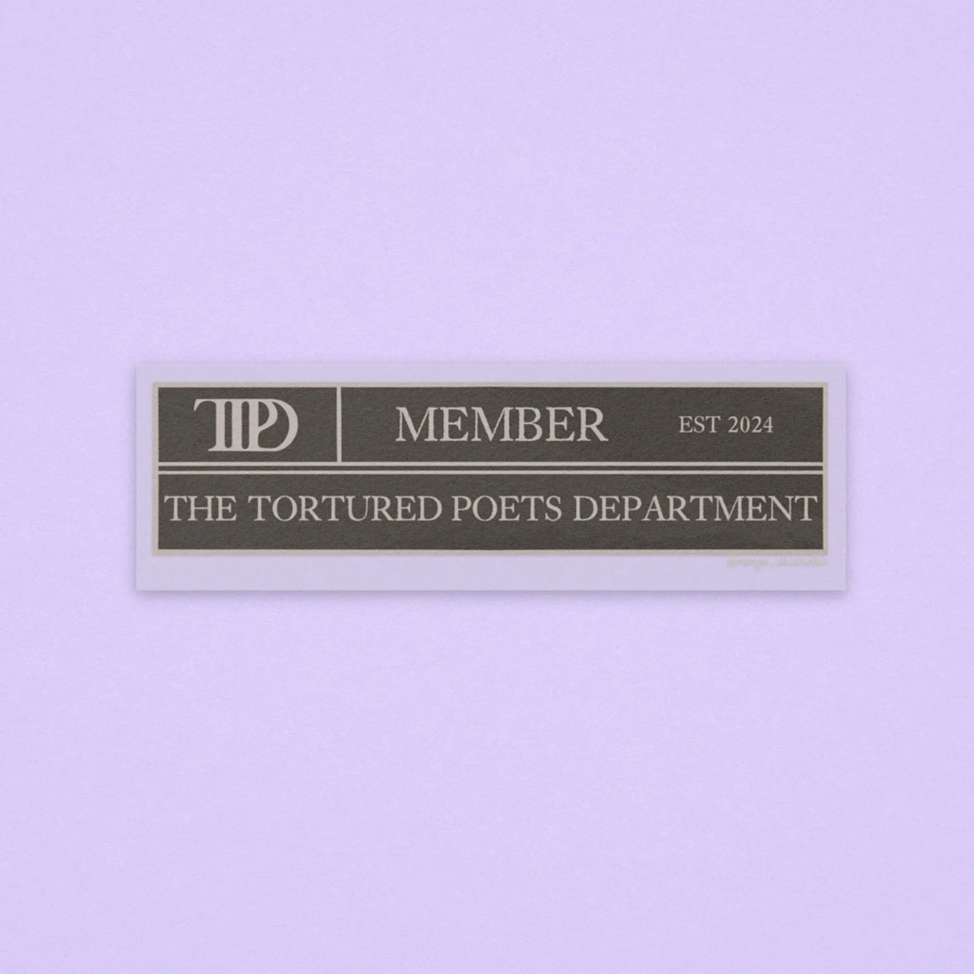 TTPD member sticker MangoIllustrated