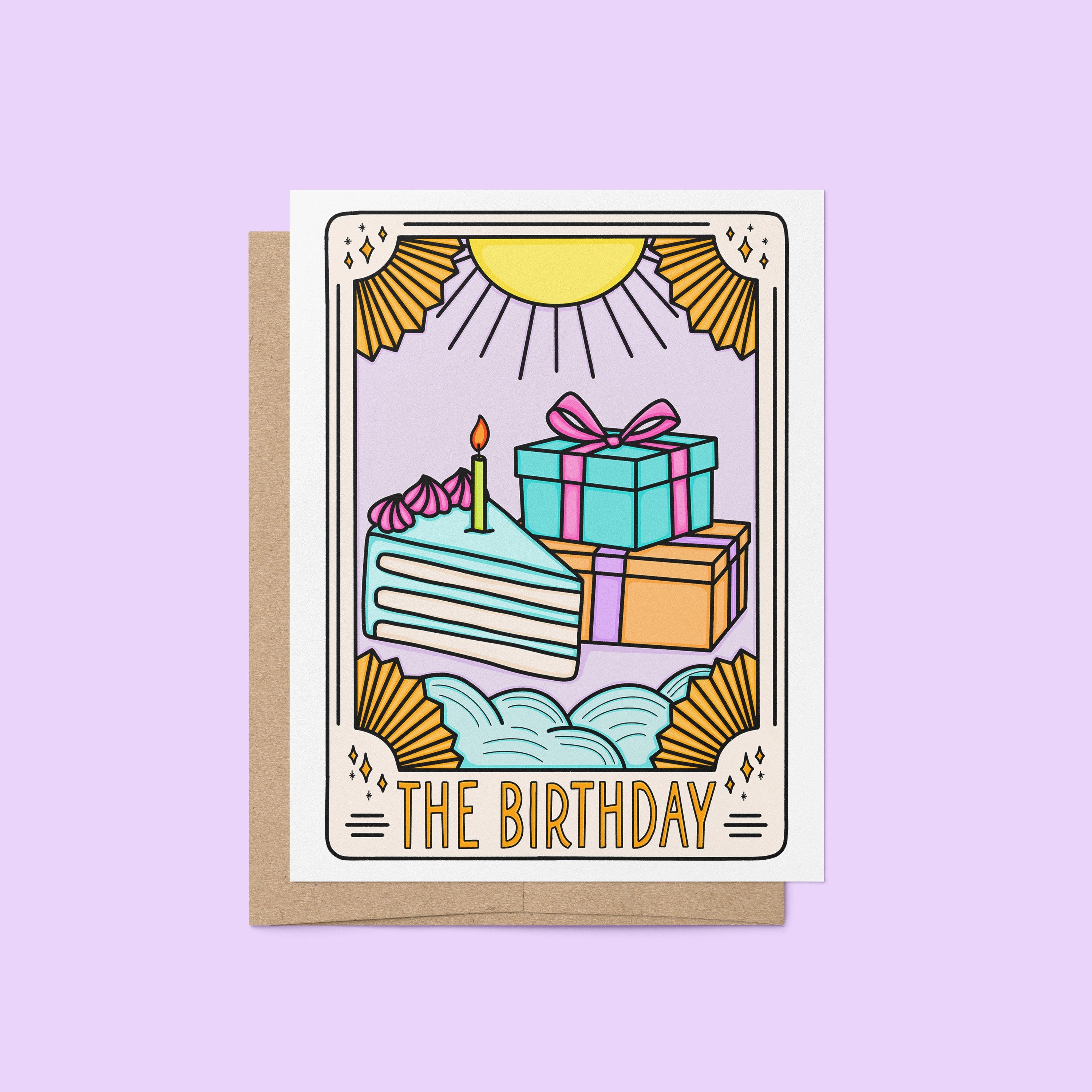 Tarot Card Inspired Birthday Card | “The Birthday” Greeting Card