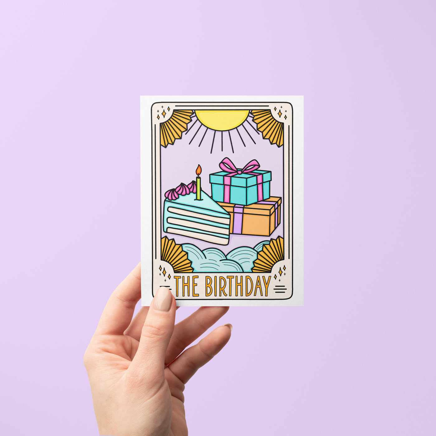 Tarot Card Inspired Birthday Card | “The Birthday” Greeting Card