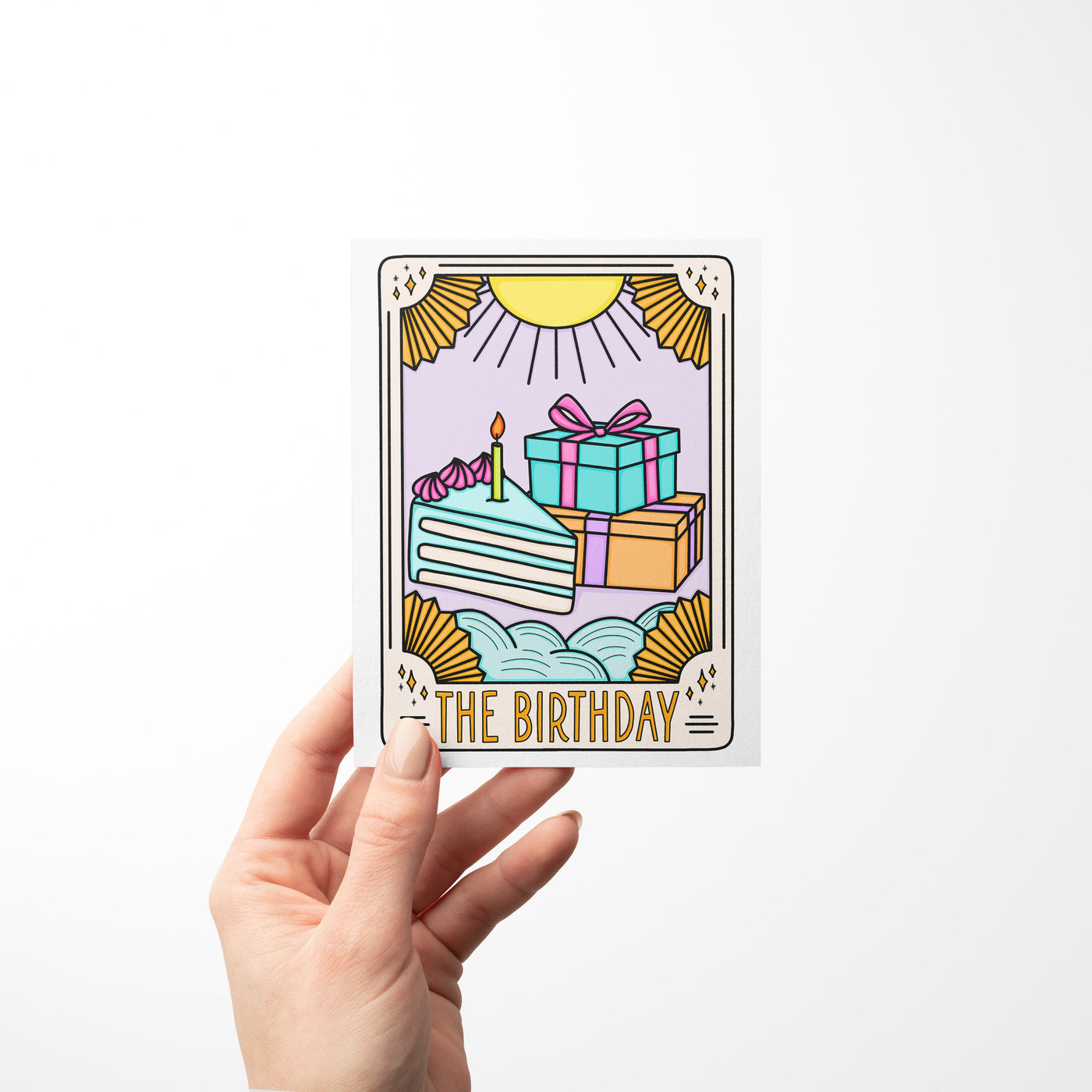 Tarot Card Inspired Birthday Card | “The Birthday” Greeting Card