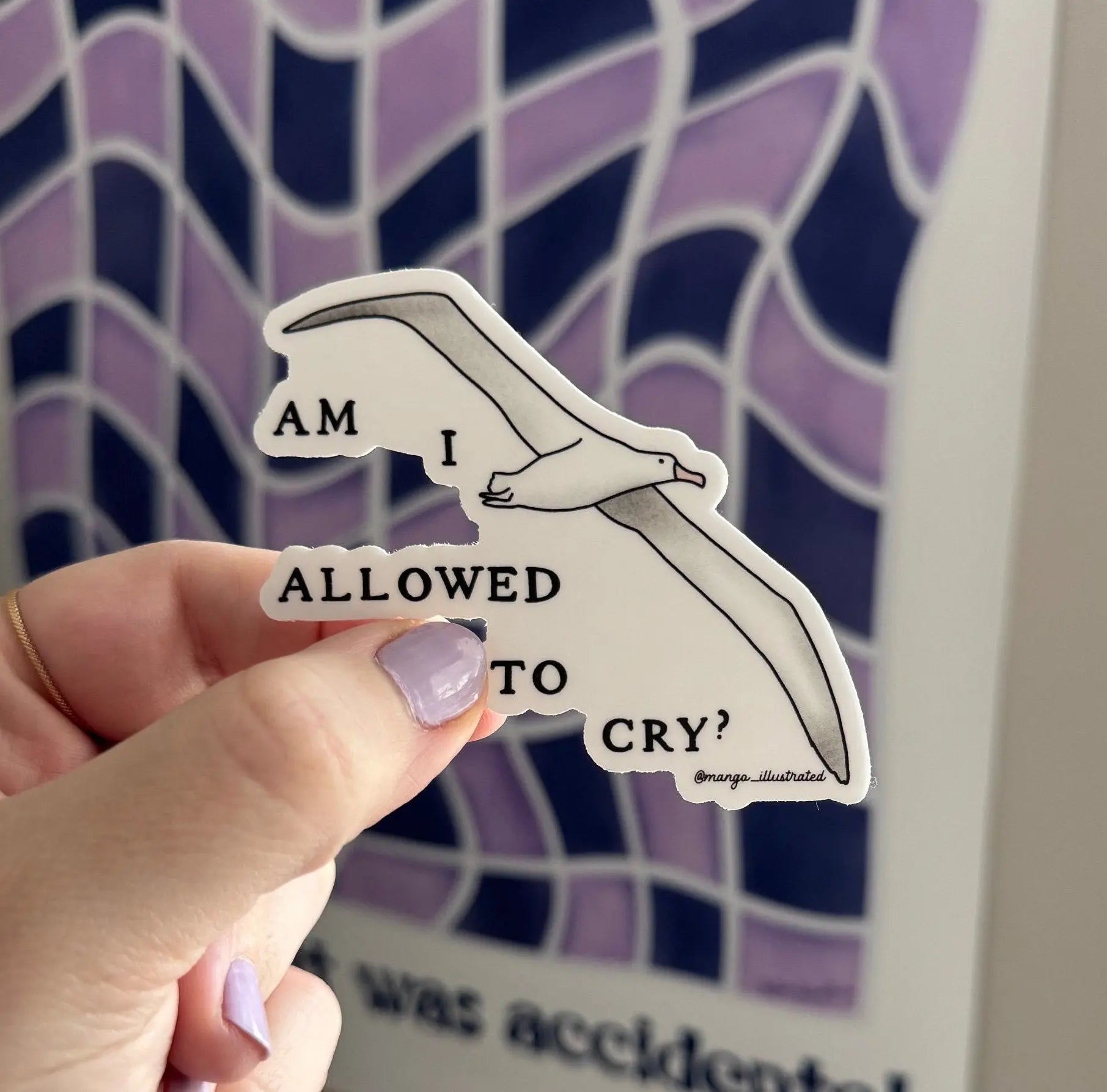 The Albatross sticker MangoIllustrated
