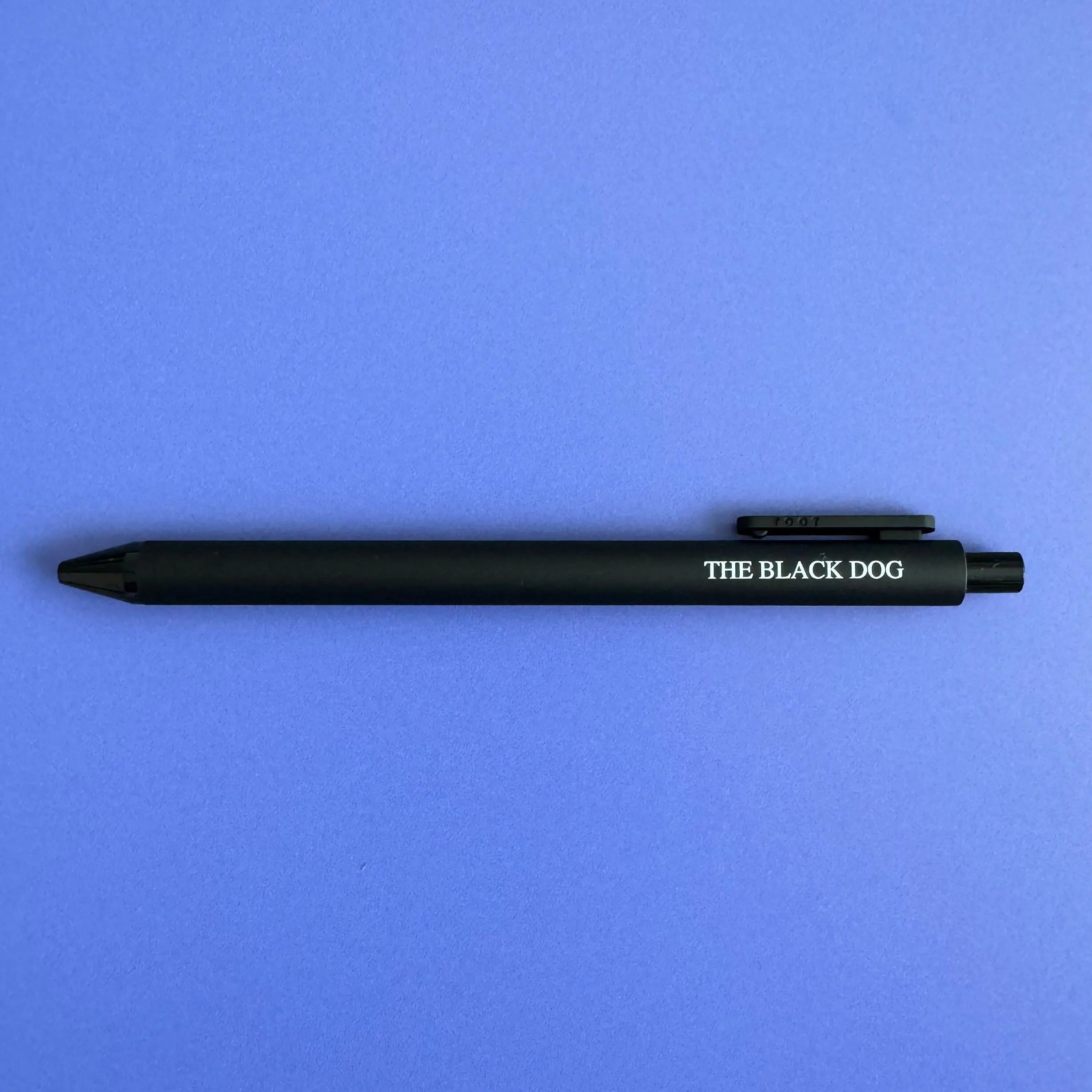 The Black Dog jotter gel pen MangoIllustrated