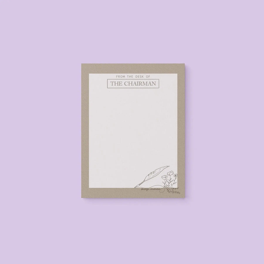 The Chairman Floral notepad MangoIllustrated