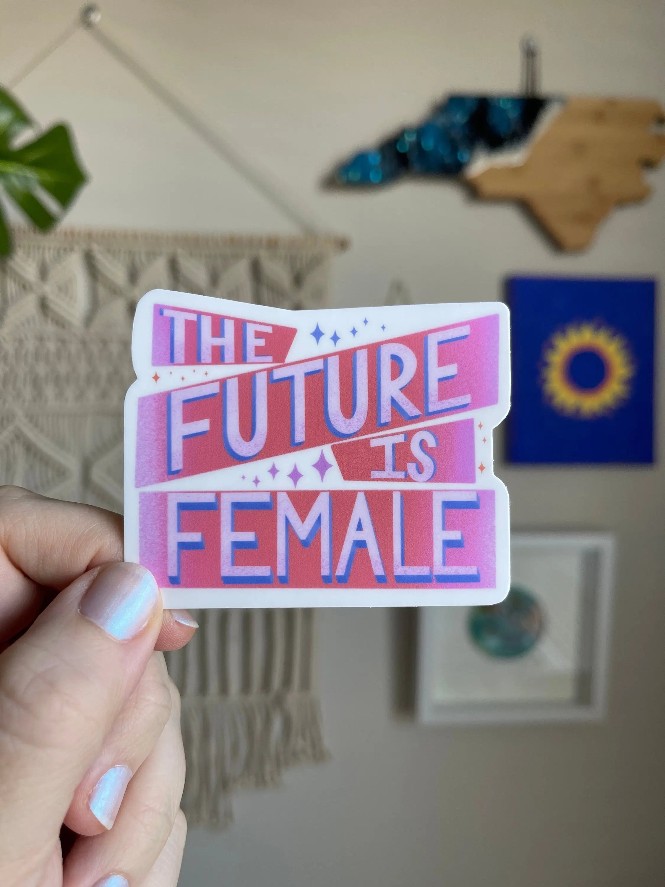 The Future is Female sticker MangoIllustrated