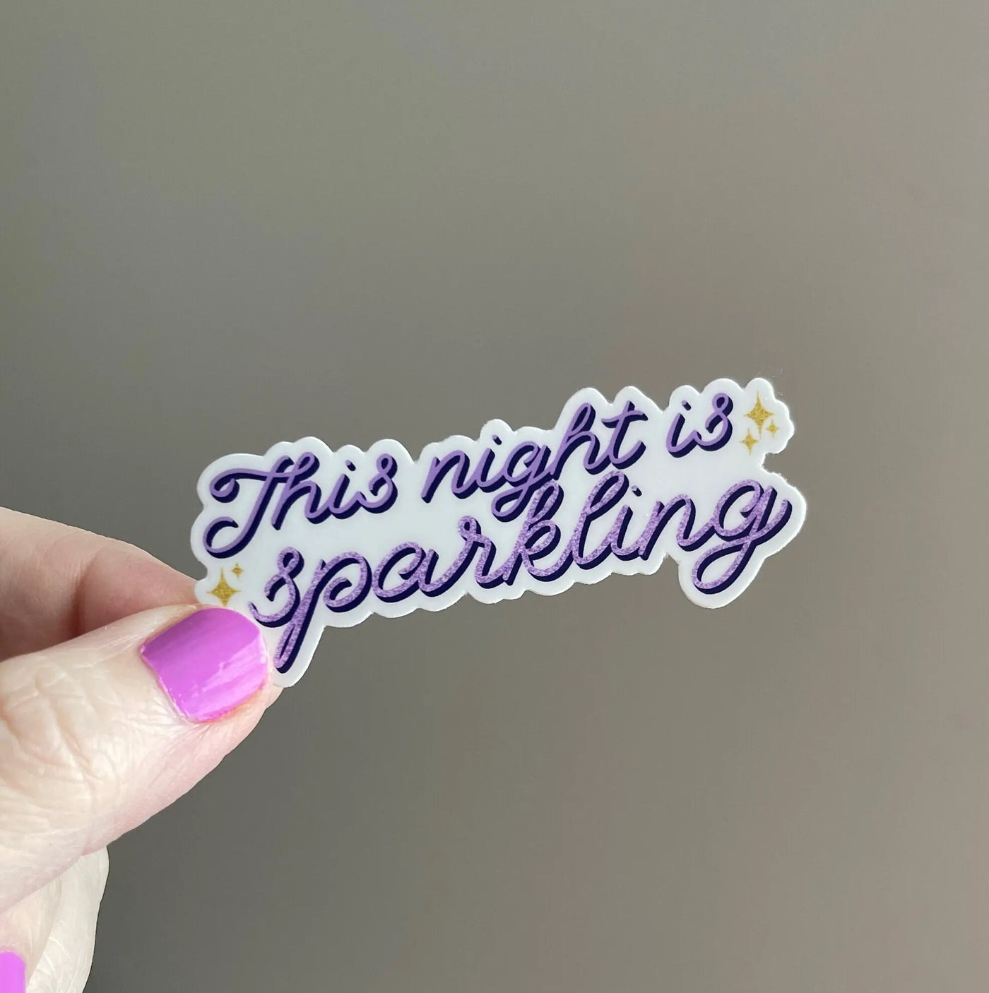 This Night Is Sparkling sticker MangoIllustrated