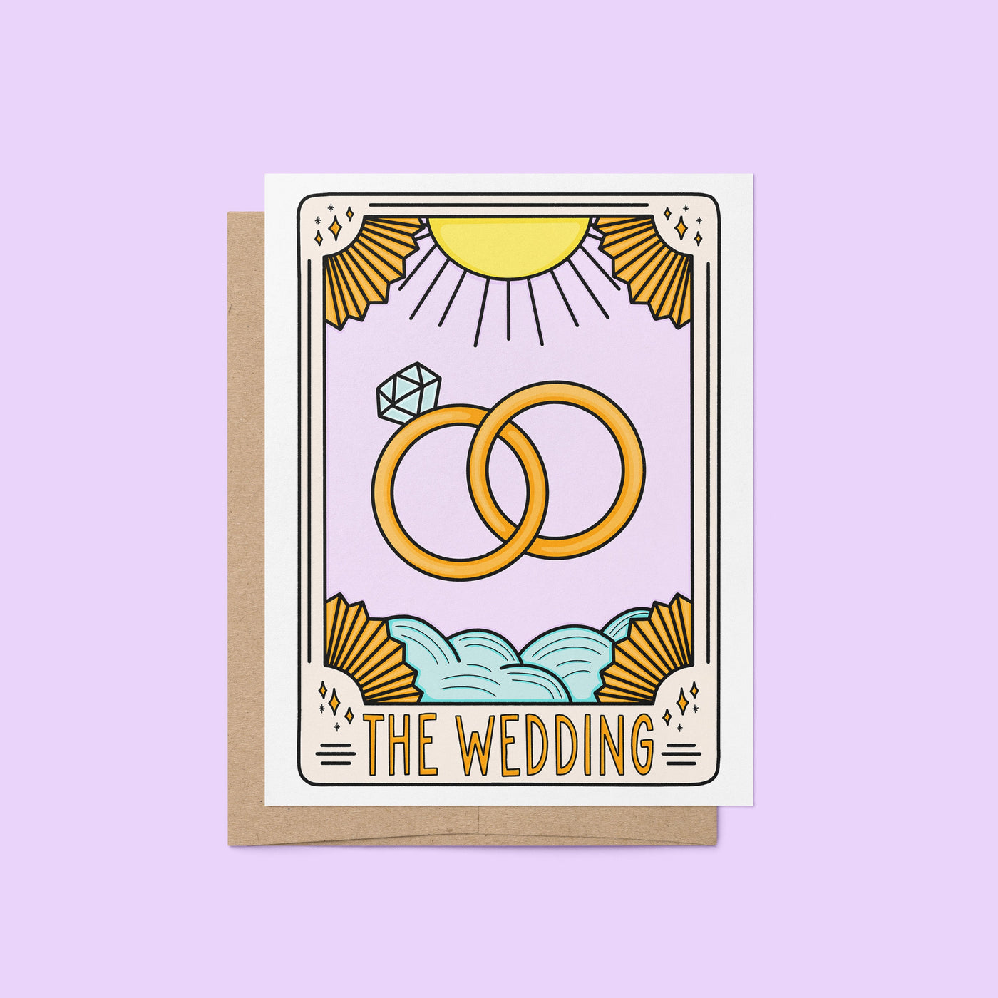 Tarot Card Inspired Wedding Card | “The Wedding” Congratulations Card