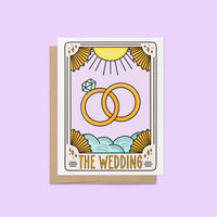 Tarot Card Inspired Wedding Card | “The Wedding” Congratulations Card