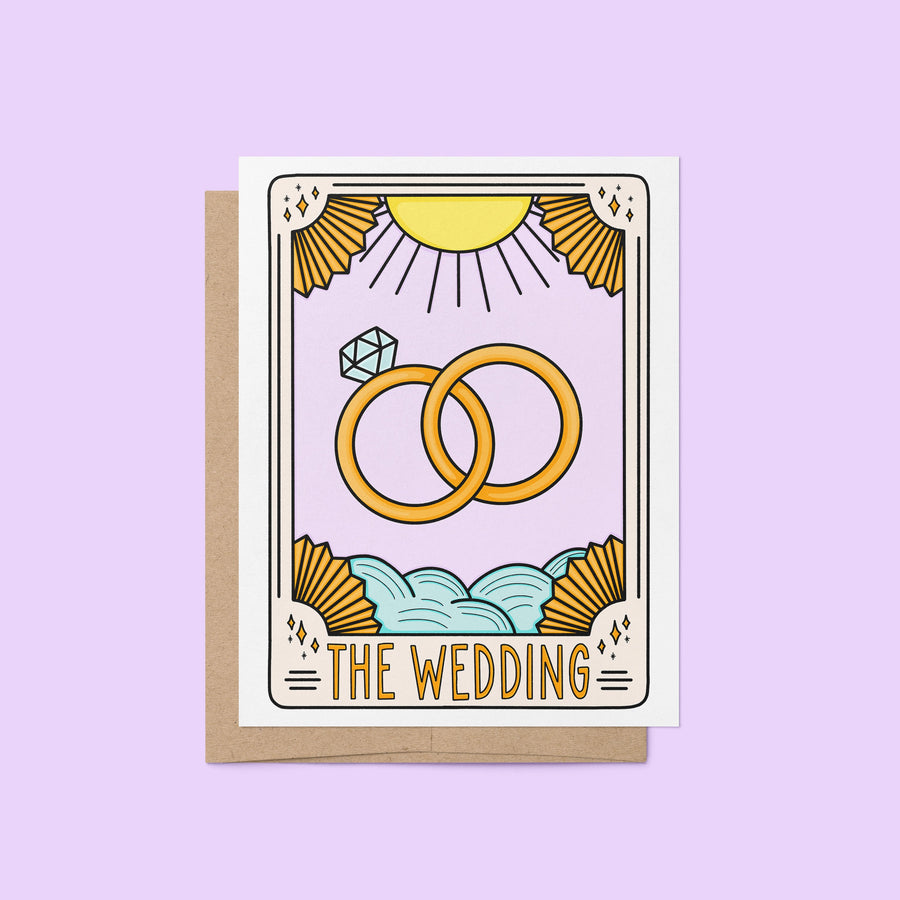 Tarot Card Inspired Wedding Card | “The Wedding” Congratulations Card